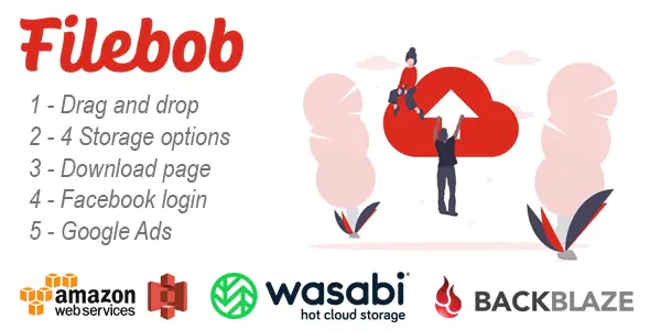 Filebob v1.8.0 - File Sharing And Storage Platform (SAAS) - NULLED